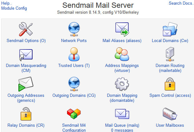 Sendmail features.