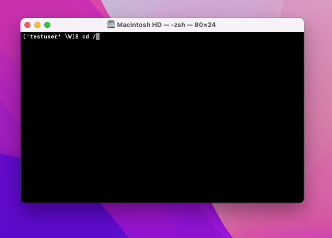 Open the mac hosts File in Terminal
