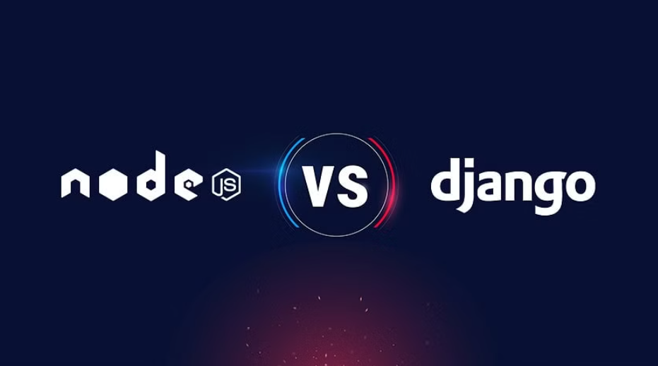 Node.js and Django logos