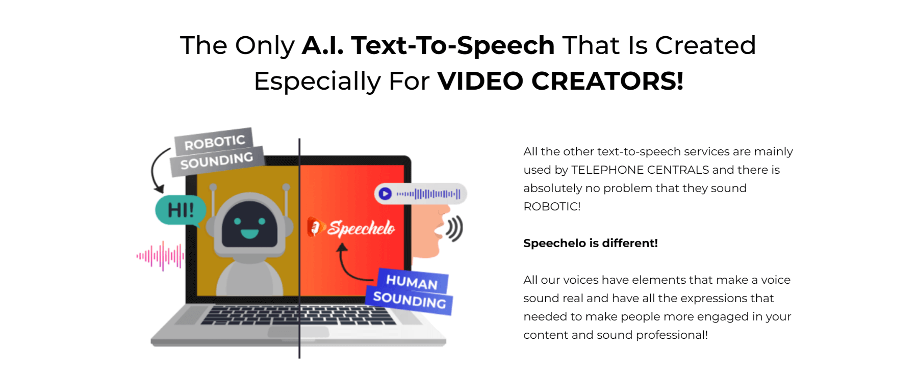 Image of Speechelo video creator features